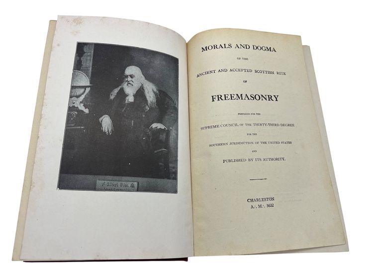 Morals and Dogma Albert Pike 1947 reprint Scottish Rite Freemasonry HC red cloth