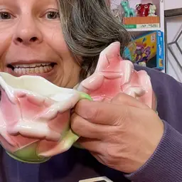 By Compass Rose Picture And Creamer Set