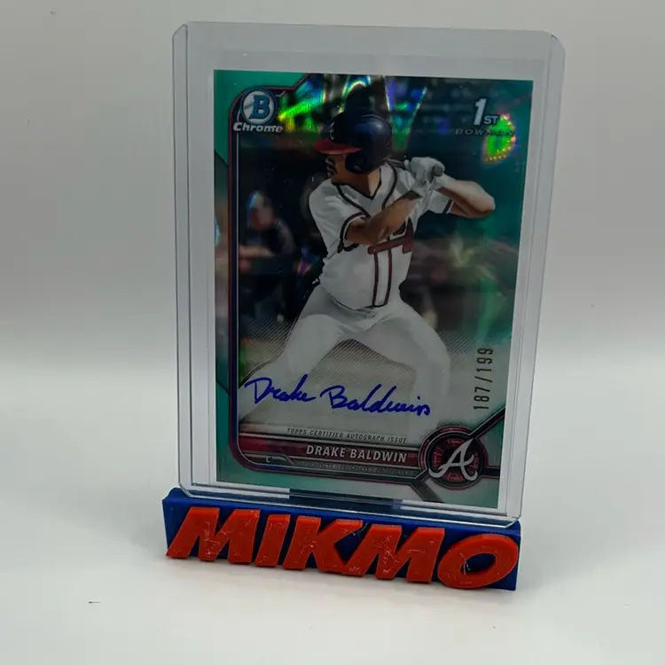 Drake Baldwin 2022 Bowman Draft Aqua Lava Auto /199 Rookie Of The Year Atlanta Braves