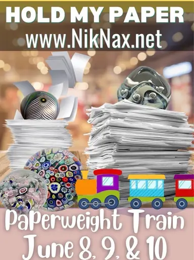 Hold My Paper! Paperweight Train W/Pixiestix