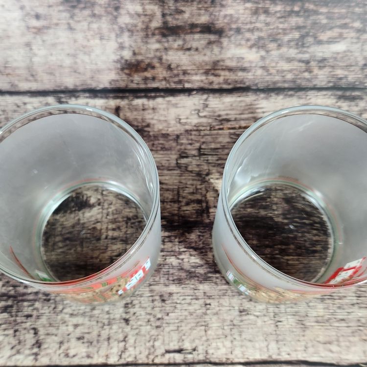 Culver Christmas Bear Whisky Glass Teddy w 22K Gold Trim Drinking Glasses Signed Lowball Cocktail Barware – USA (NY)