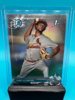 Sandy Alcantara 1st Bowman Chrome Miami Marlins
