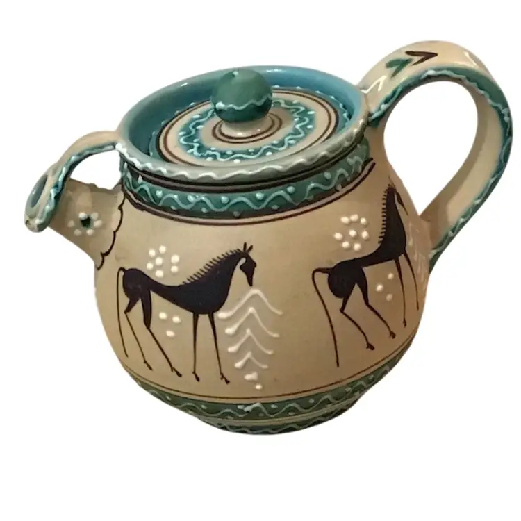 Artigiana Deruta ARS CERAMIC pot with spout and lid