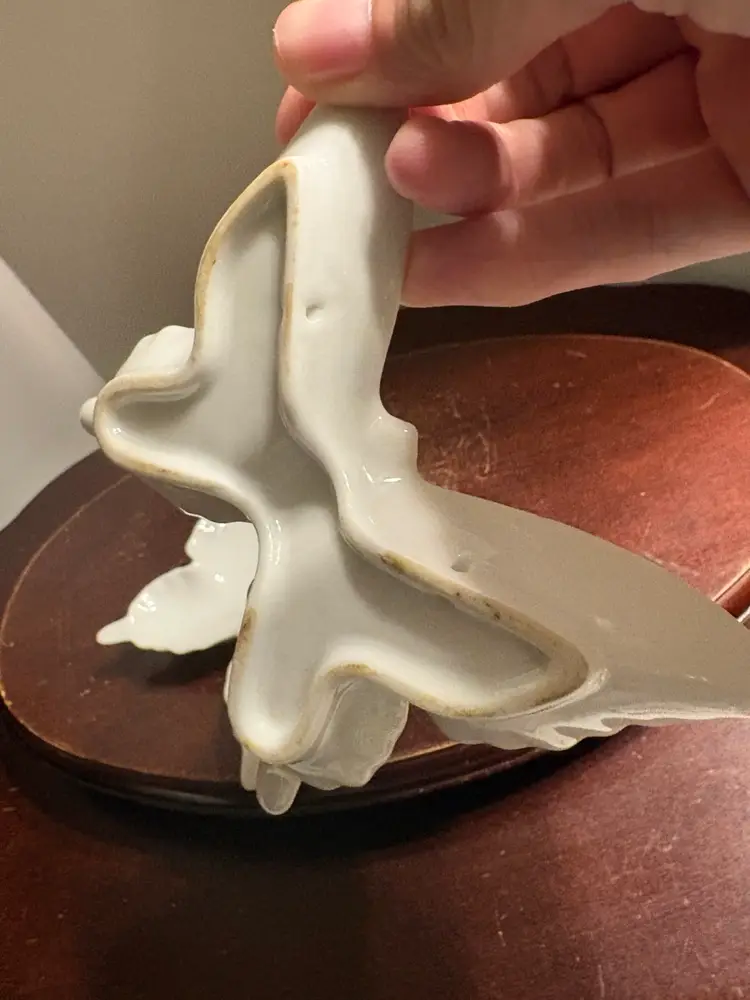 Set Of 2 White Butterfly Trinket Dishes