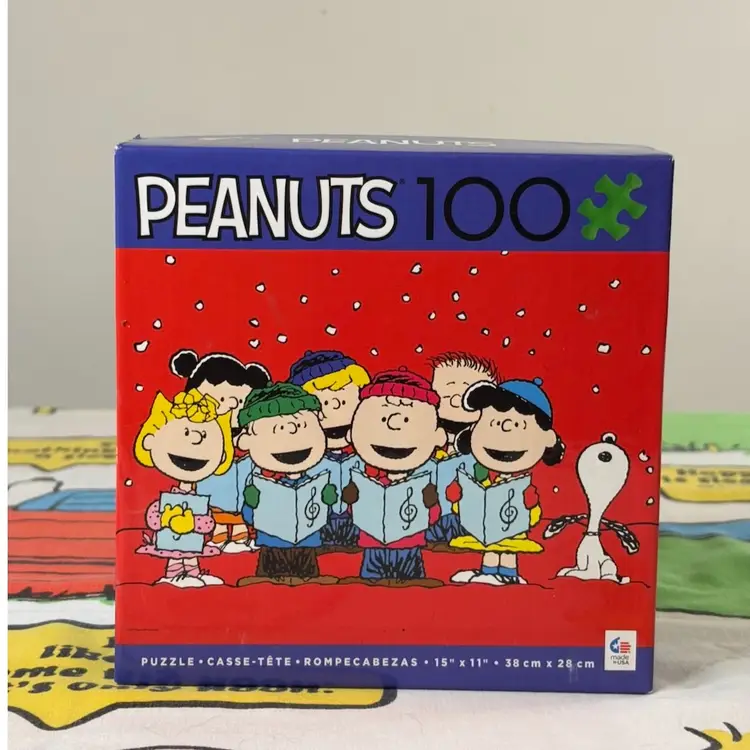 Peanuts Christmas Carolers 100 Piece Puzzle - Sealed