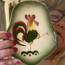 Rooster Wall Pocket 6 1/2x 5 1/2 X 1 1/2