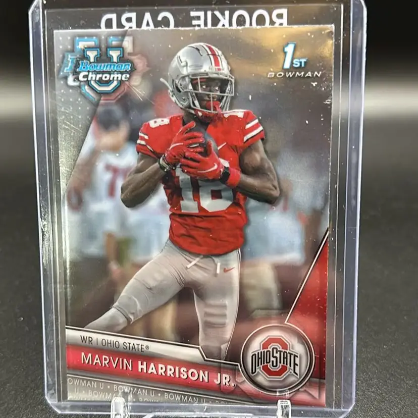 Marvin Harrison Jr. Bowman Chrome U 1st Ohio State Buckeyes