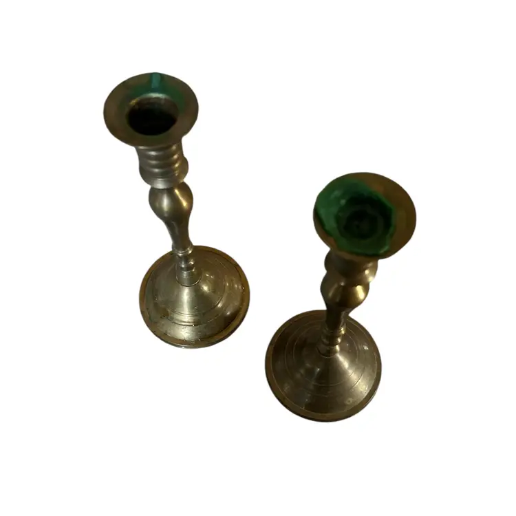 Vintage Brass Candlestick Holders