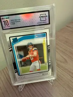 Bo Nix 2024 Donruss Rated Rookie Arena Club 10