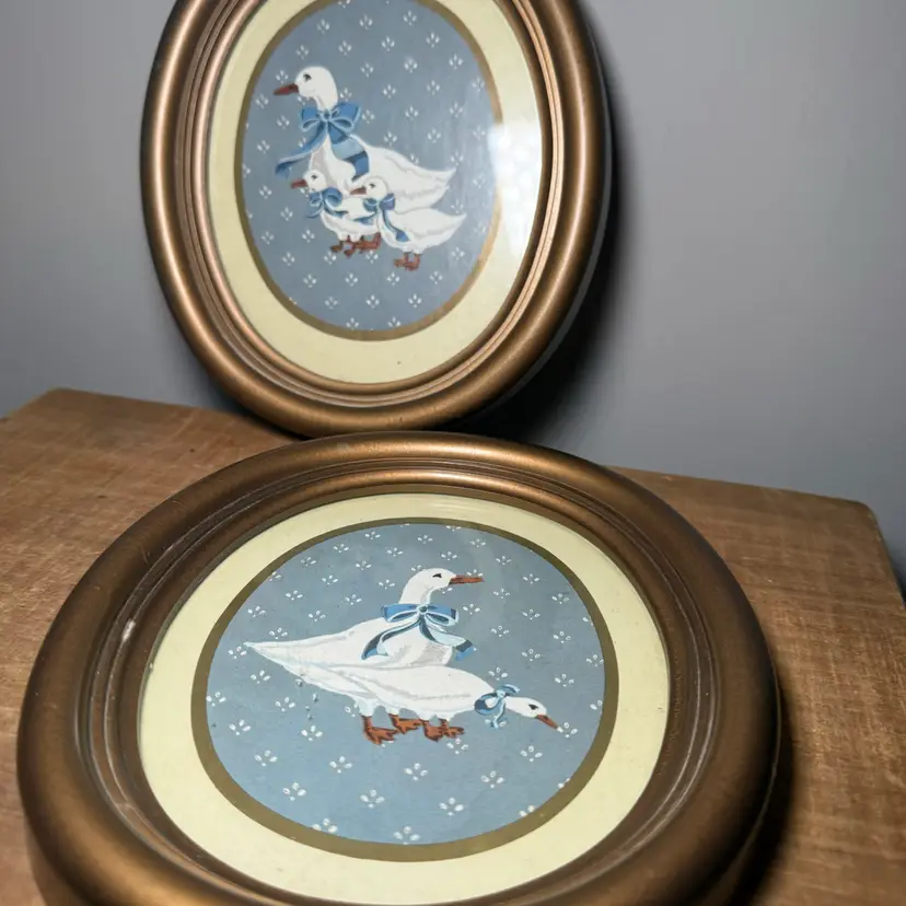 Duck with Ribbon Prints - Set of 2