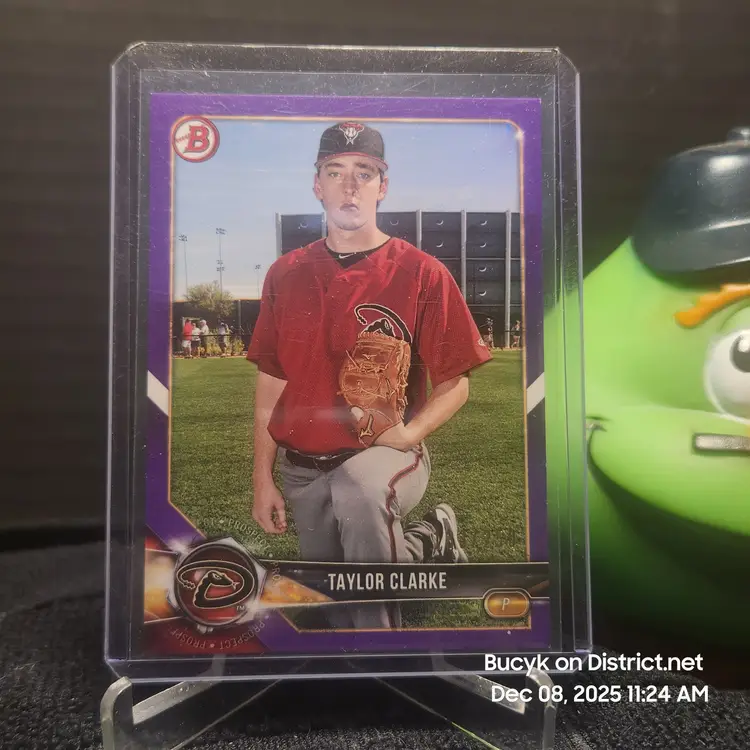 2017 Bowman Purple - Taylor Clarke Arizona Diamondbacks 133/250