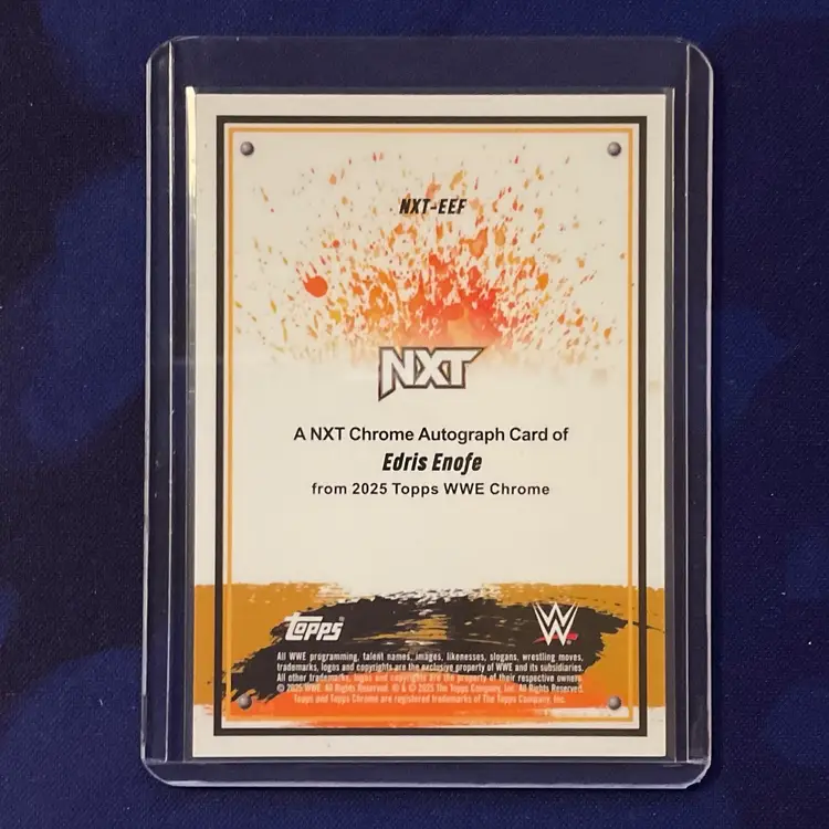 2025 Topps Chrome WWE Edris Enofe Auto