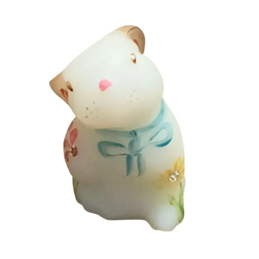 Fenton Mini Opal Bunny HP By Kim Anderson Just Under 3β X 2β