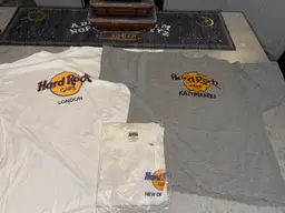 15 Piece USA tags, Hard Rock Cafe, shirt, T-shirts, and hat