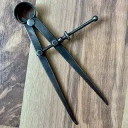 L.S. Starrett Co. No. 83A-6 6" Spring Dividers with Flat Legs