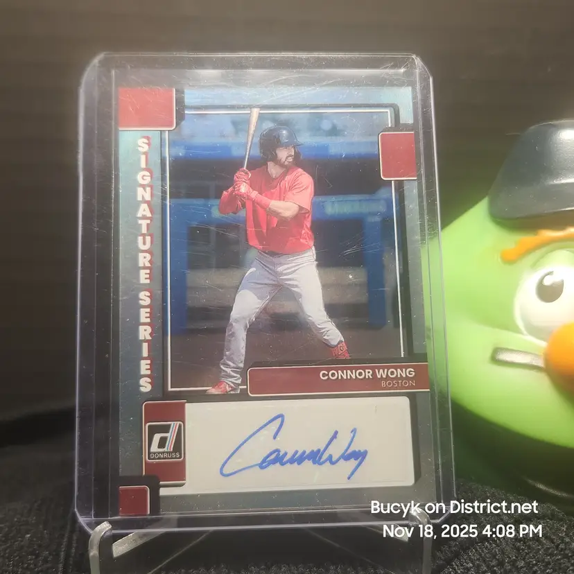 2022 Donruss Auto - Connor Wong Boston Red Sox