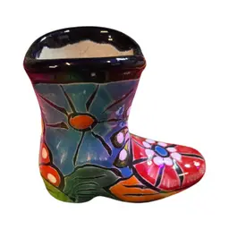Item #719 Talavera Mini Cowboy Boot