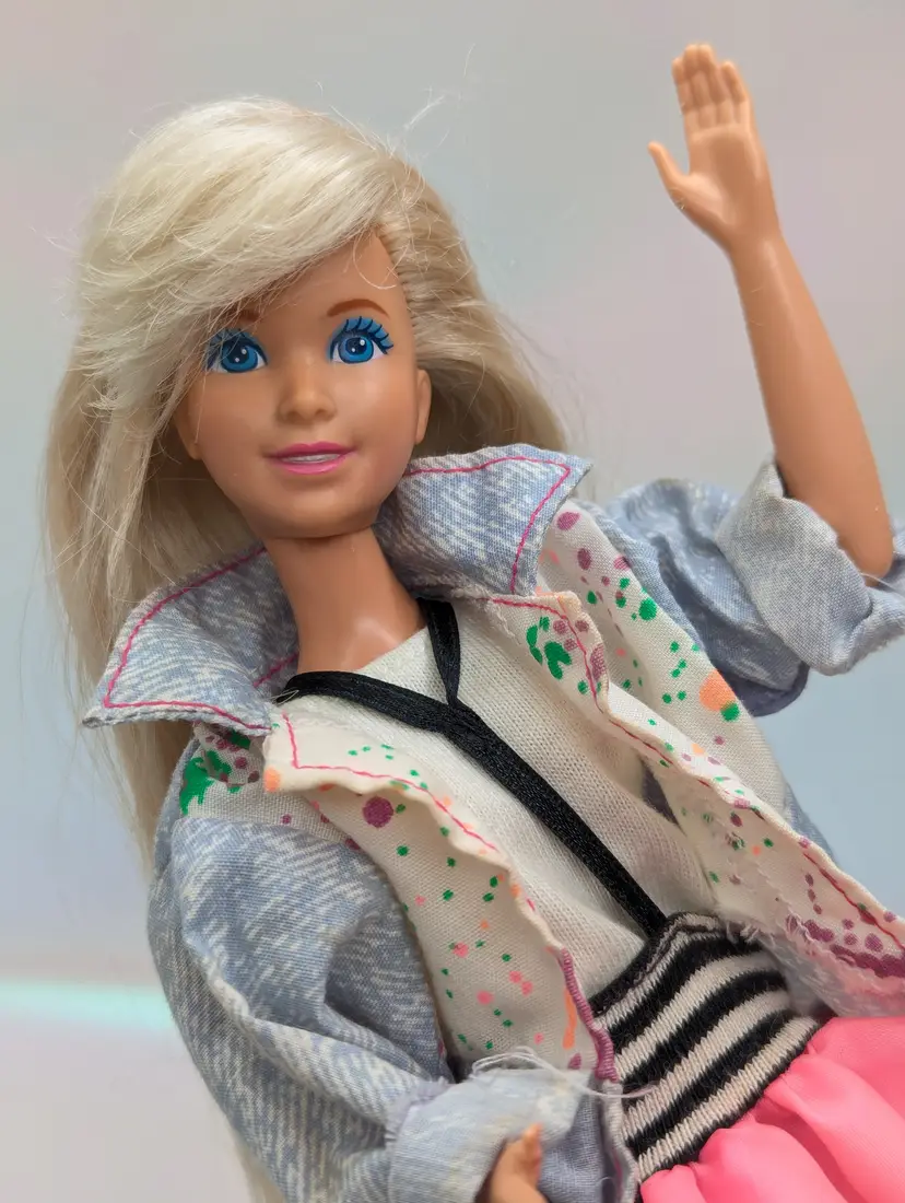 High School Jazzie Doll Cool Teen Cousin Of Barbie 1988 Mattel 3635 -Flaws- Vintage 80s collectible fashion dolls