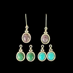 Carolyn Pollack Sterling Silver Interchangeable Earrings, Carolyn Pollack 925 Earrings with Stone, Colorful Stone Sterling Earrings, 3-in-1 Earrings, Vintage Carolyn Pollack Jewelry, Fine Jewelry, Designer Earrings, Vintage Sterling Silver Earrings, Vintage Designer Jewelry