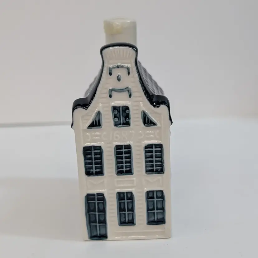 #13 KLM BOLS Airlines Delft House Miniature House Decanter Bottle Empty 2021