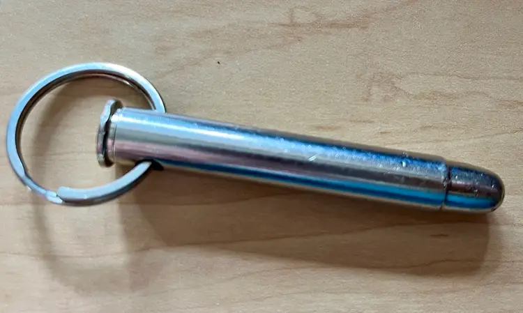 2008 NRA President Teddy Roosevelt Stainless Bullet Keychain Winchester 405 80mm