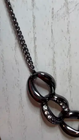 Vtg. Black Onyx Necklace