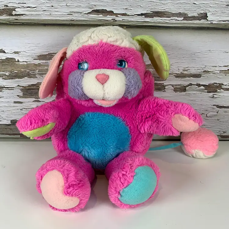 Vintage Magenta Popples 12 inch Plush 1985-86