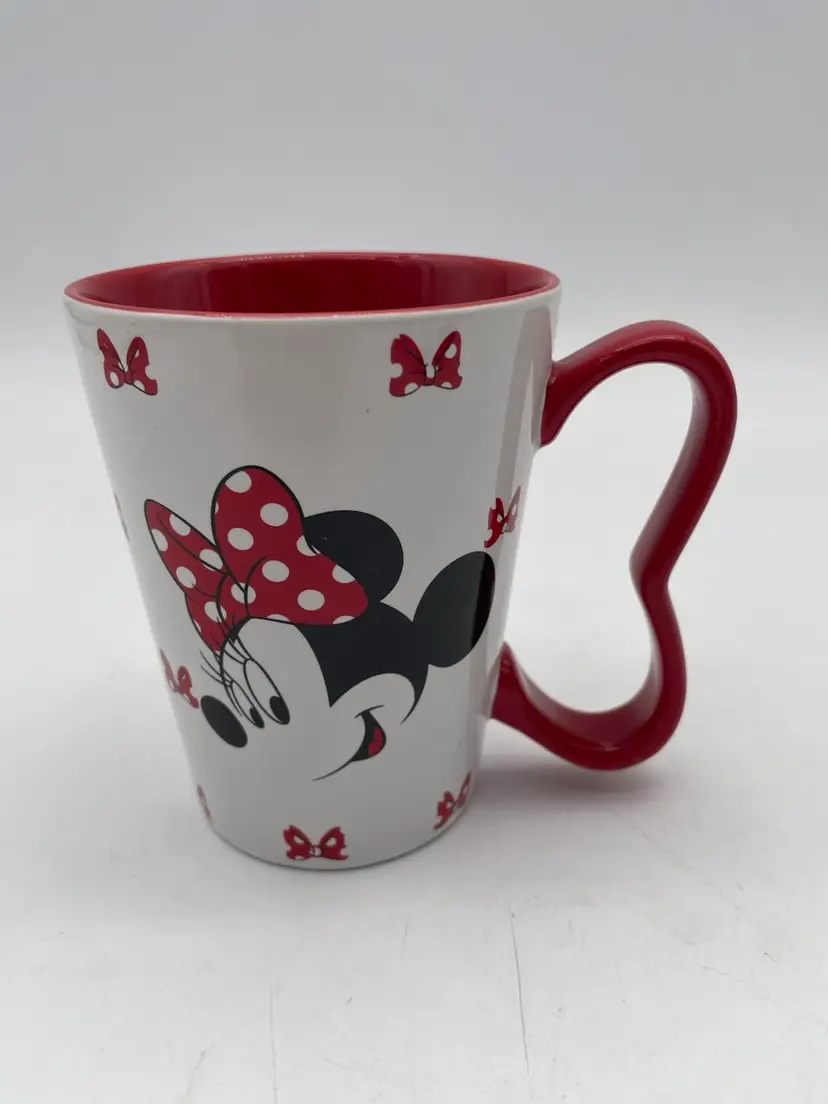 Disney Minnie Mouse Red Bow Ceramic Coffee Mug