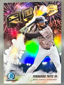 2025 Bowman Chrome Fernando Tatis Jr Adios Insert San Diego Padres