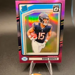 Rome Odunze Pink Optic  2024 Donruss Chicago Bears