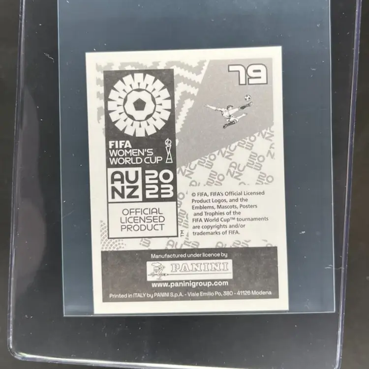 Charlotte Grant 2023 Panini Women’s World Cup Sticker Australia Soccer Card