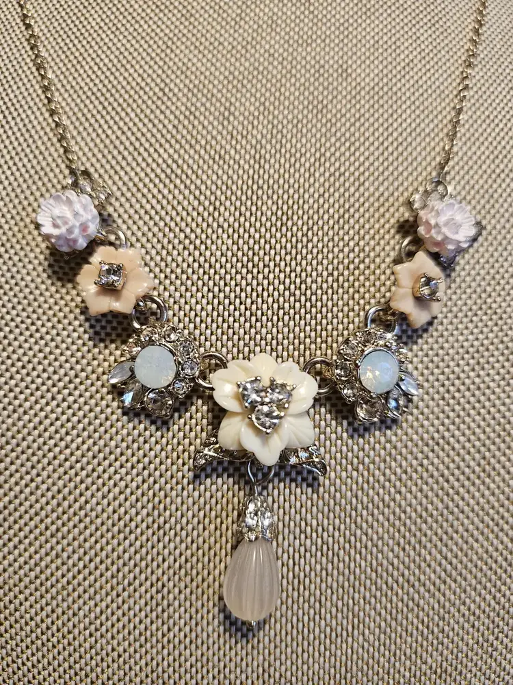 Marchesa floral necklace