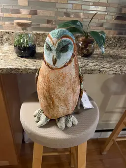 John Derian Target 2025 Fall Shaped Beaded Owl Pillow NWT