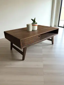 Mid-Century Modern Walnut Coffee Table