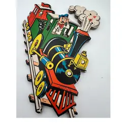 THE DOLLY TOY COMPANY PRESSED BOARD TRAIN