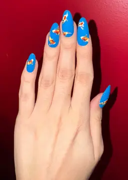 Speak Now Koi Fish Guitar Inspired Reusable Press on Nail Set