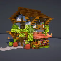 Minecraft Japanese Bookstore