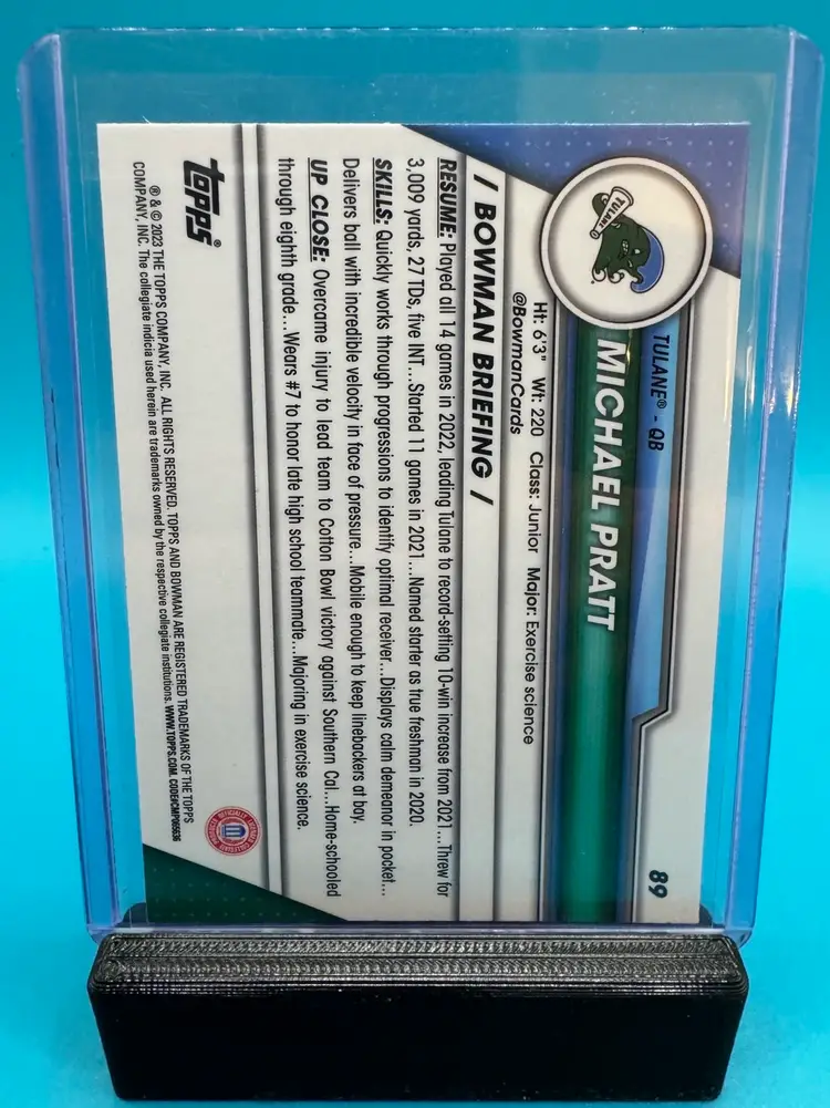 Michael Pratt 1st Bowman Chrome U Green Bay Packers