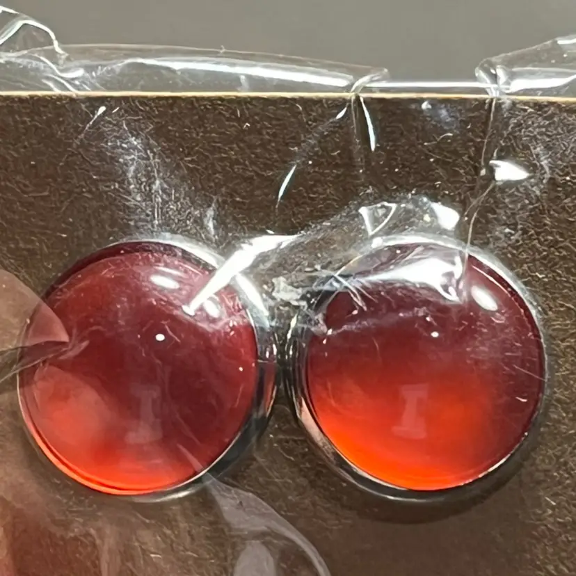 Stud Moonstone Earrings Made By Me - As Shown In Picture