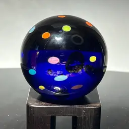 Signed Studio Glass Paperweight