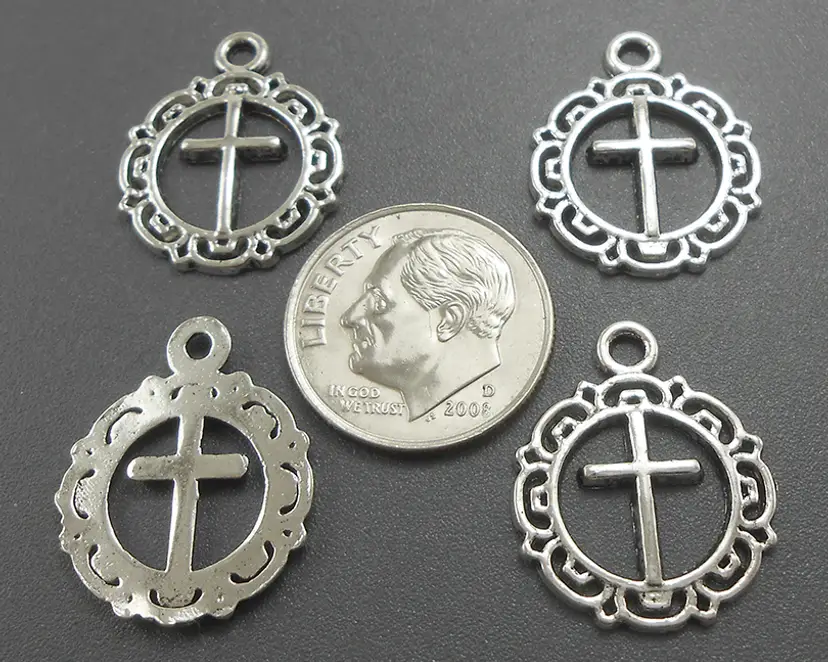 10pcs Cross Charms #CC100