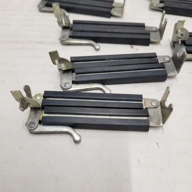 Vintage Metal Hair Curlers Lot Aluminum Spring Clips Ventilated Rollers USA Made
