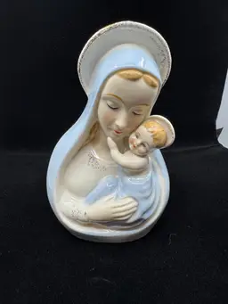 Madonna And Child Head Vase