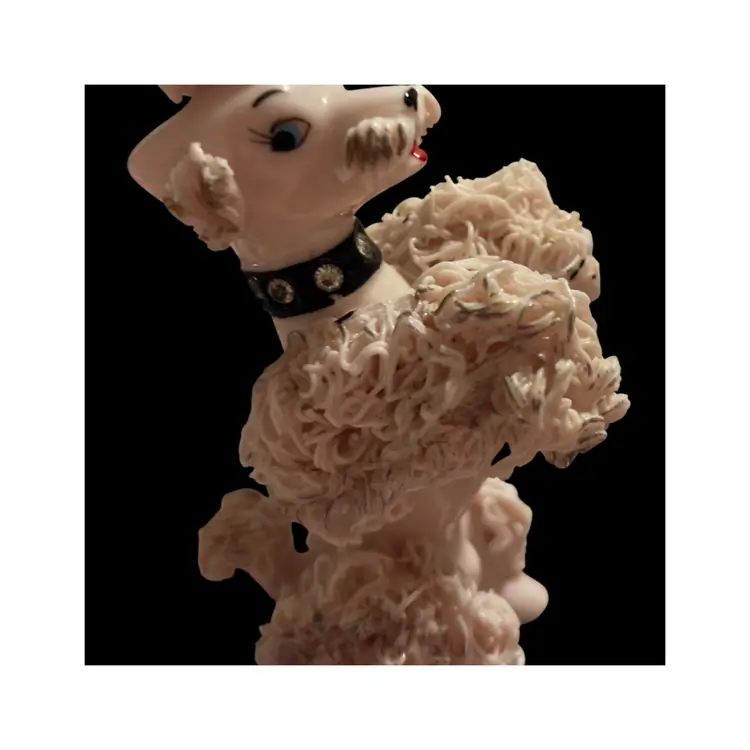 Pink Spaghetti Poodle Figurine