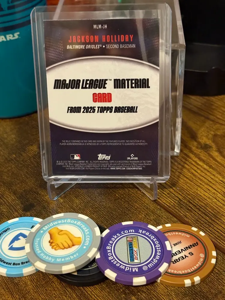 2025 Topps Series 1 Jackson Holiday Major League Material