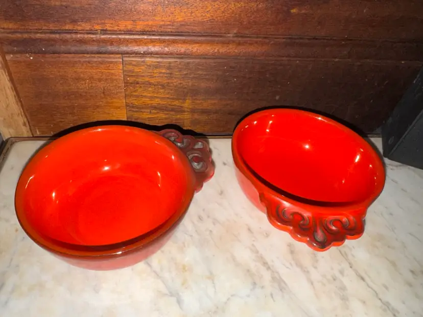Metlox Poppytrail Red Rooster Red Open Soup Bowl
