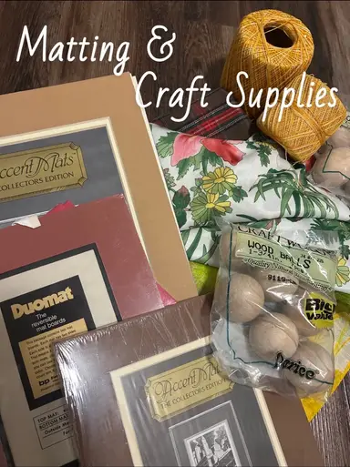 Matting 🖼️& Craft Supplies 🎨🧶