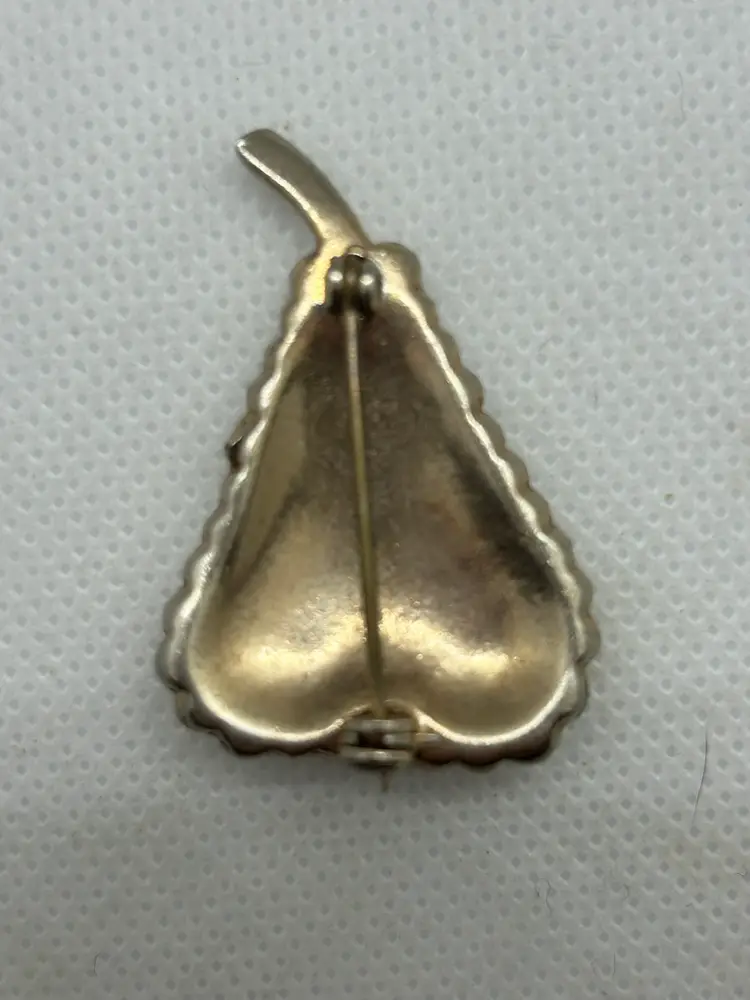 Pearled Pear Brooch