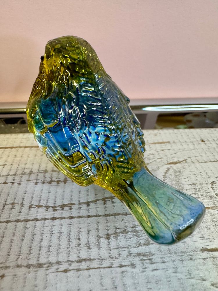 Mini Colorful Crystal Bird Figurine - 3'' inches