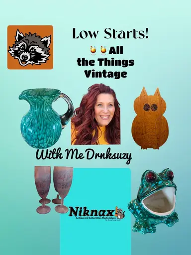 🍹🍹🍹 Shop My Vintage Finds With Me Drnksuzy !
